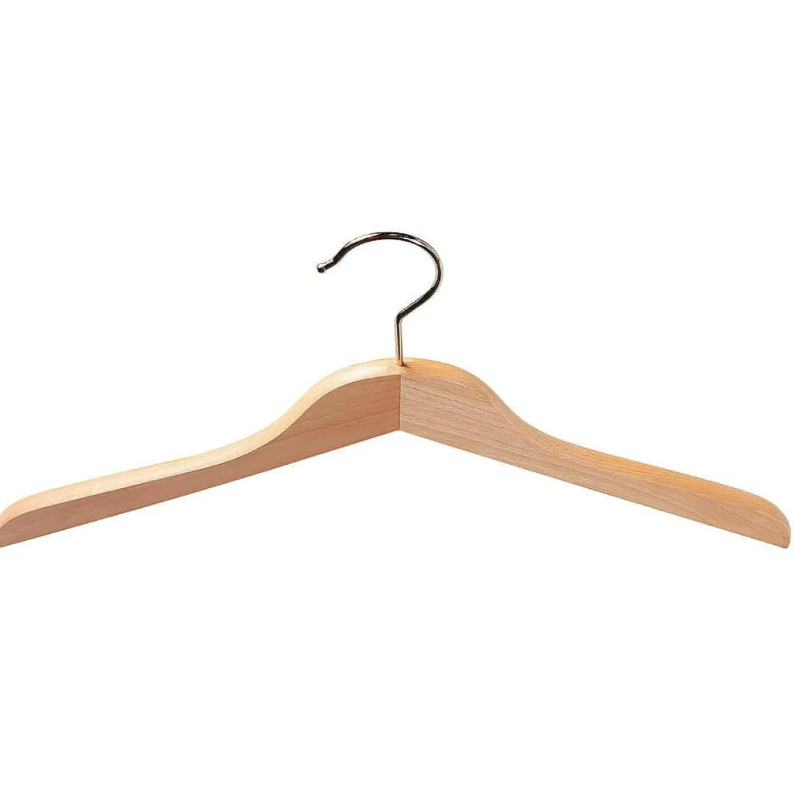 Percha De Madera, Recta 45 Cm, 1 Paquete A´5 Piezas