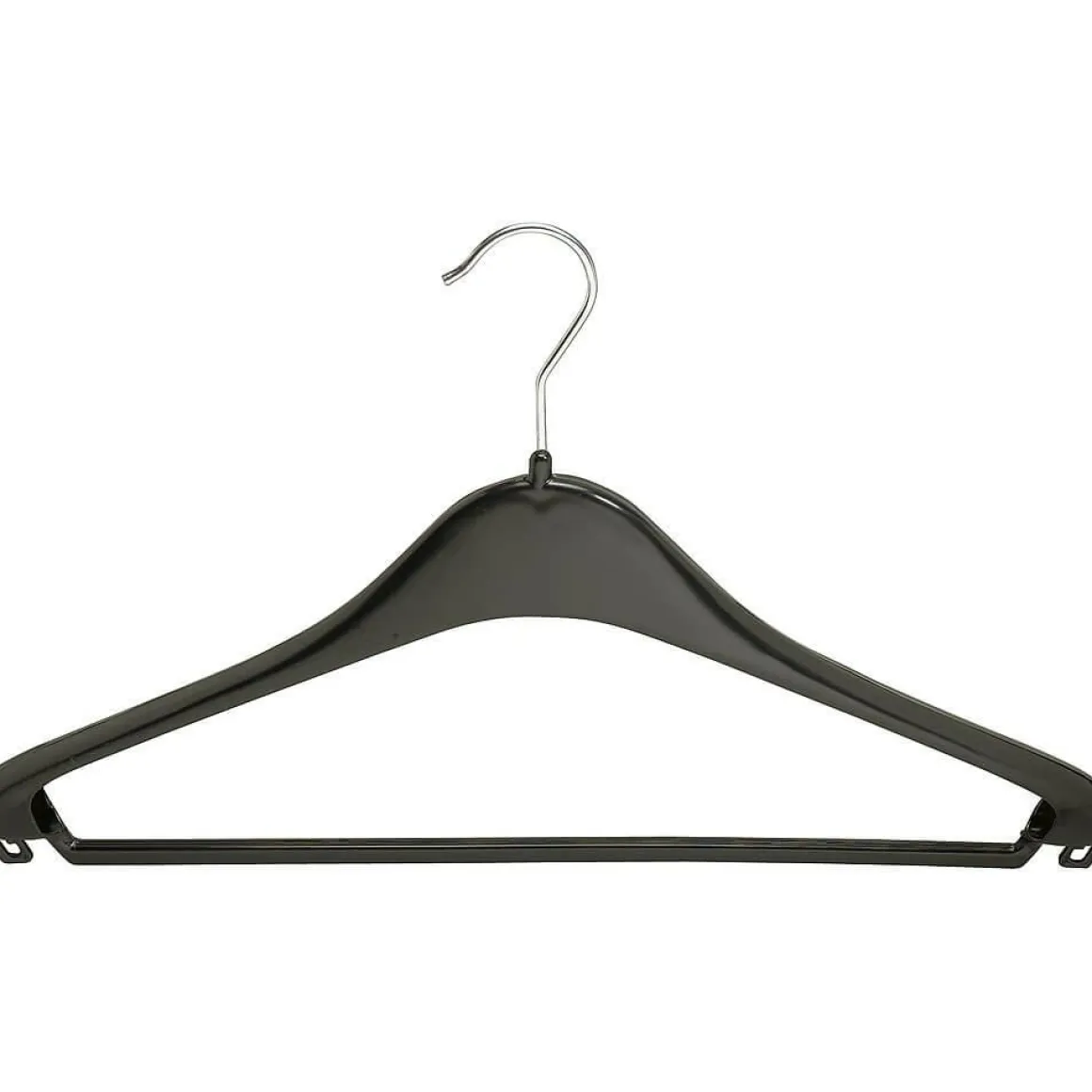 Percha De Plástico Con Barra 44 Cm,1 Caja A´125 Piezas