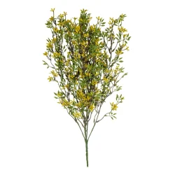 Percha Flor Artificial Amarilla Ignífuga 30 Cm