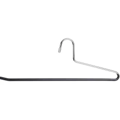 Percha Para Pantalones Antideslizante 35 Cm, Negro, 1 Paquete A´10 Piezas