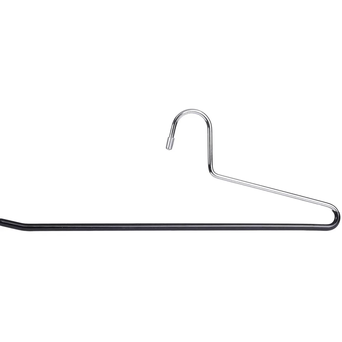 Percha Para Pantalones Antideslizante 35 Cm, Negro, 1 Paquete A´10 Piezas