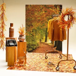 Perchero Con Ruedas Cobre 165 Cm