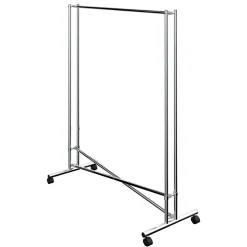 Perchero "Cross" Altura Fija 170 Cm, Plata