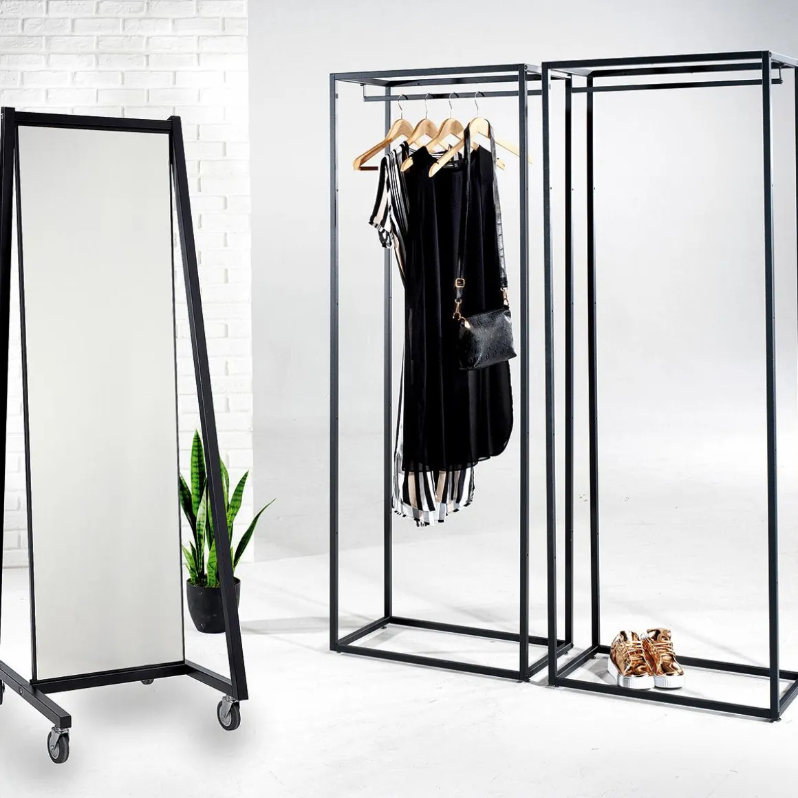 Perchero De Media Altura VOGUE, 172 Cm, Cobre