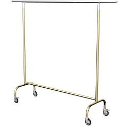 Perchero Rodante MASSIVE Oro Regulable En Altura 150-220 Cm