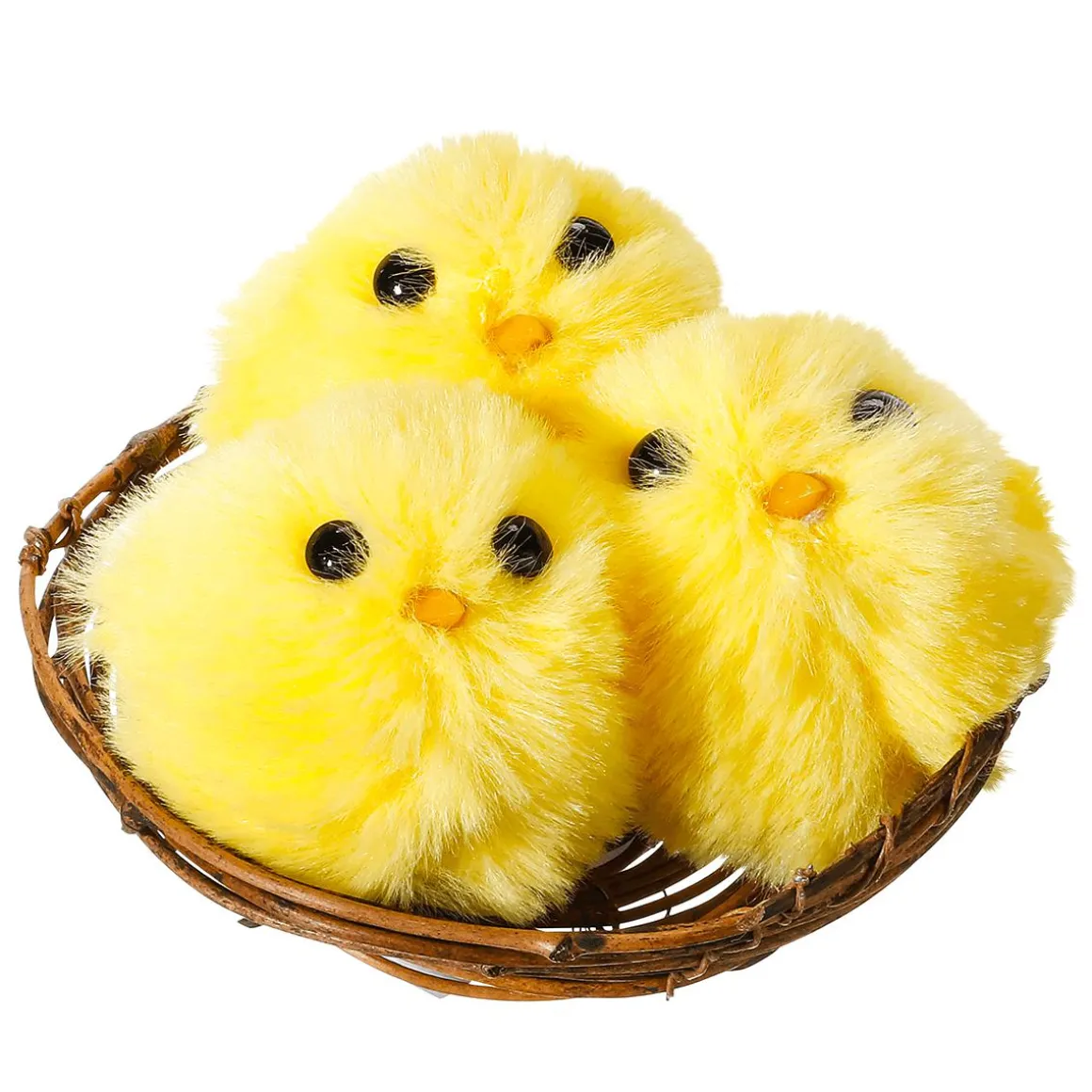 Pichones Deco En Nido, 3 Piezas, 10 Cm Ø