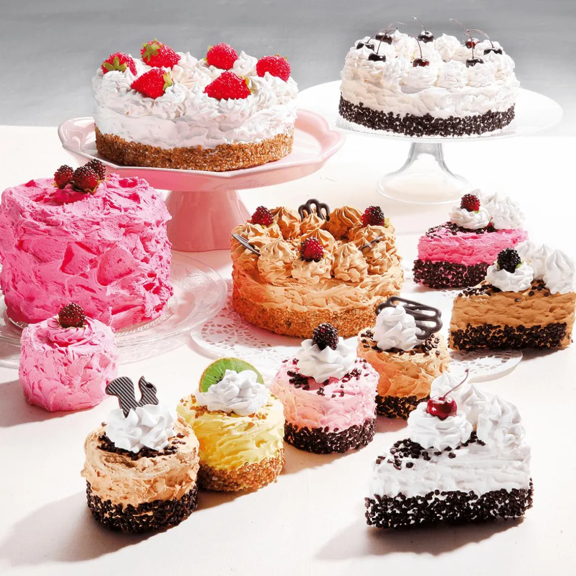 Piezas De Tarta De Chocolate, Juego De 2 Muñecos De Comida De 12 Cm