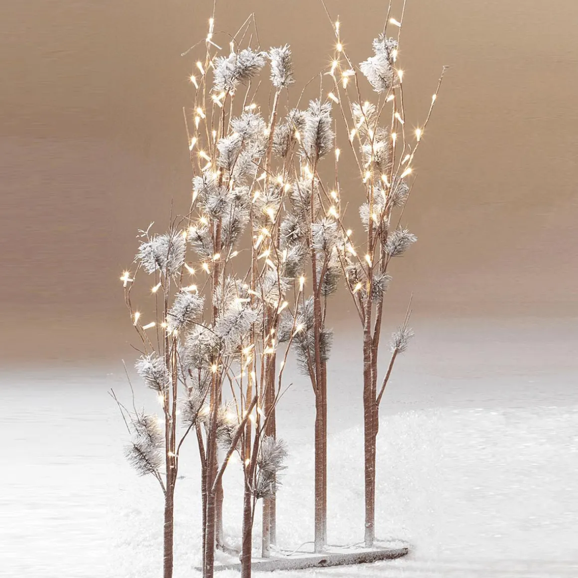 Pino Con Ramas De Luz LED, LED Cálido, 130 Cm