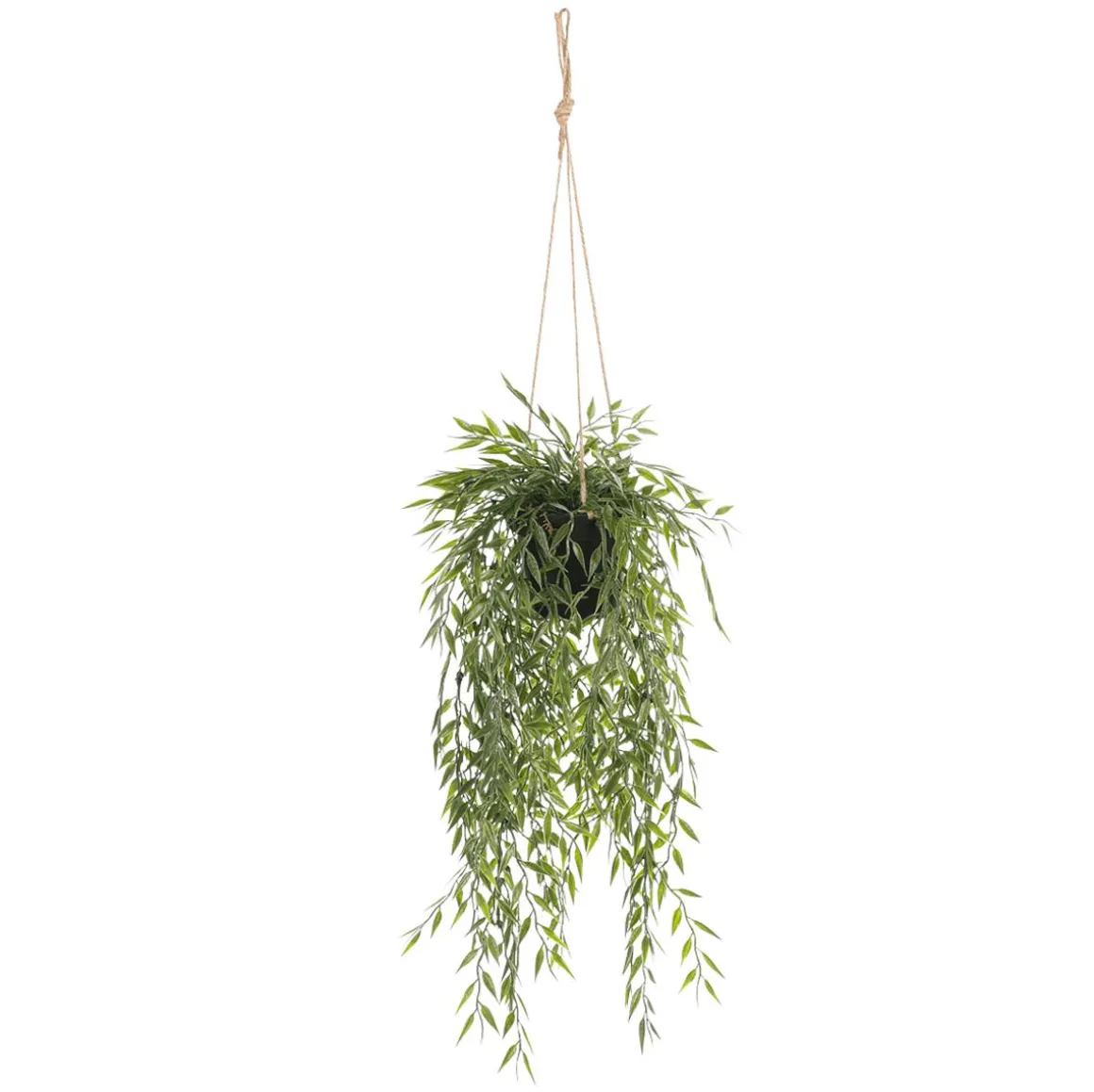 Planta Artificial Ampolla De Bambú Colgante 20 X 50 Cm