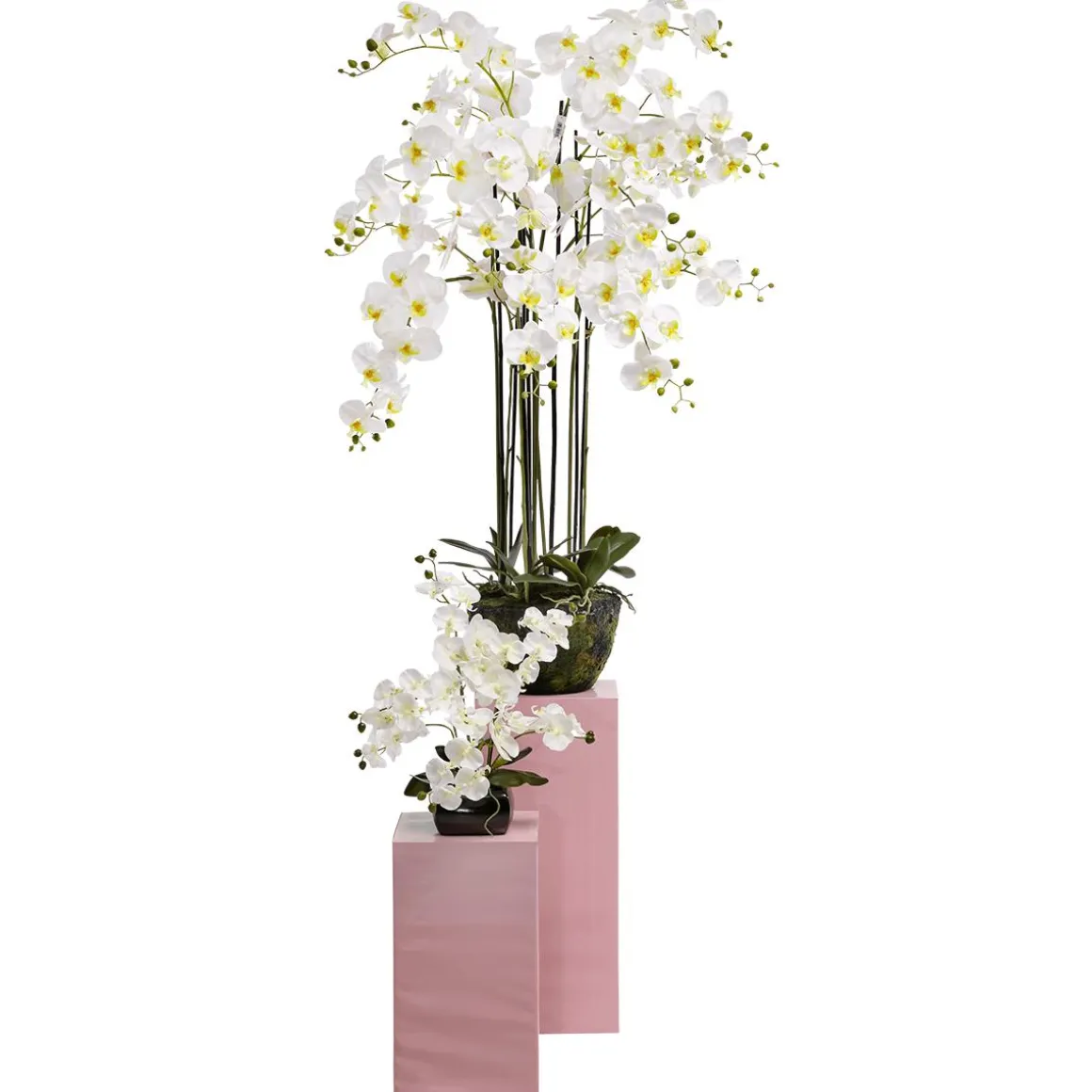 Planta Artificial Orquídea Blanco, 40 Cm