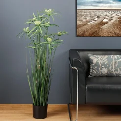 Planta De Papiro Artificial En Maceta De 120 Cm