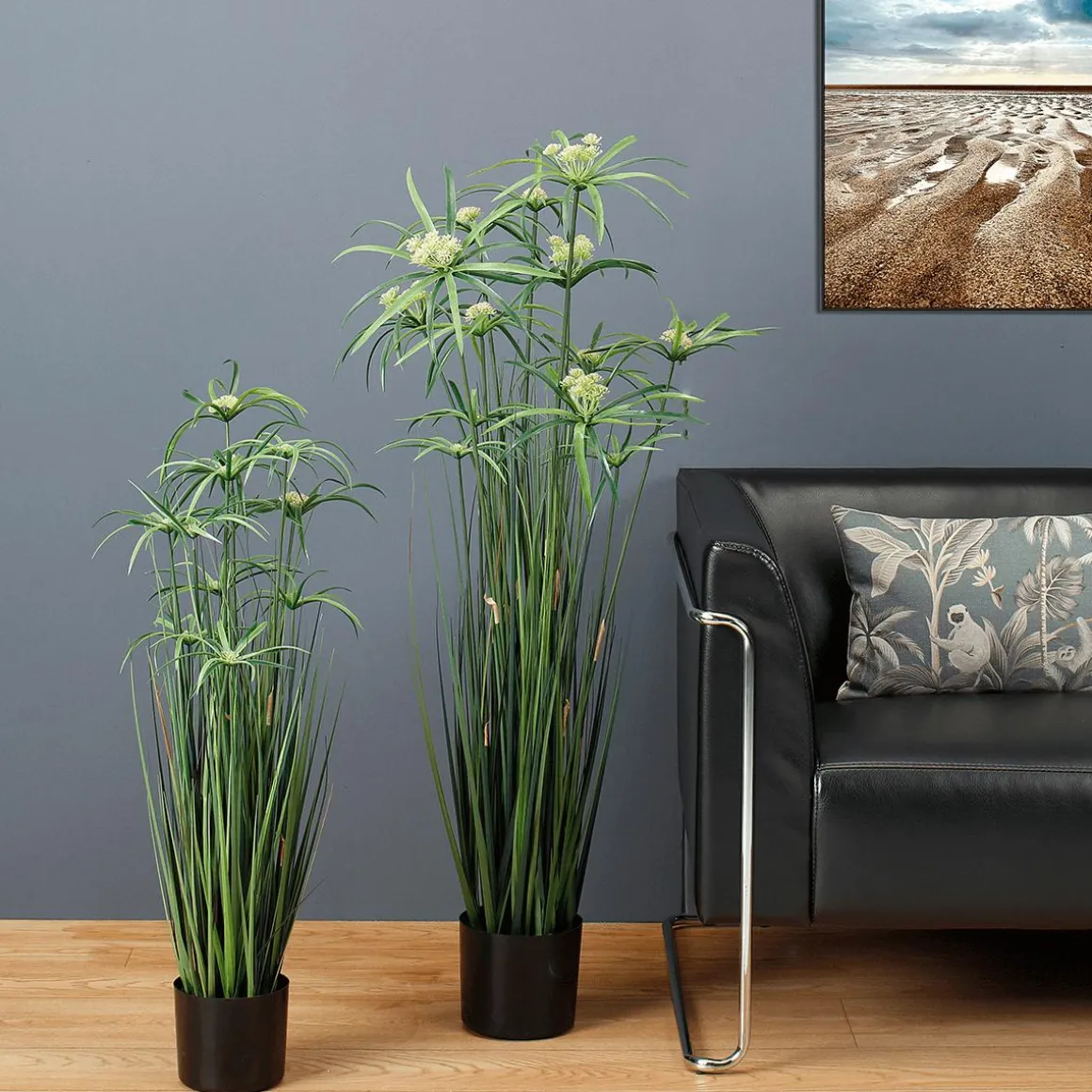 Planta De Papiro Artificial En Maceta De 120 Cm