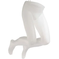 Presentador De Pantalones Masculino, 106 Cm, Color Blanco Opalino