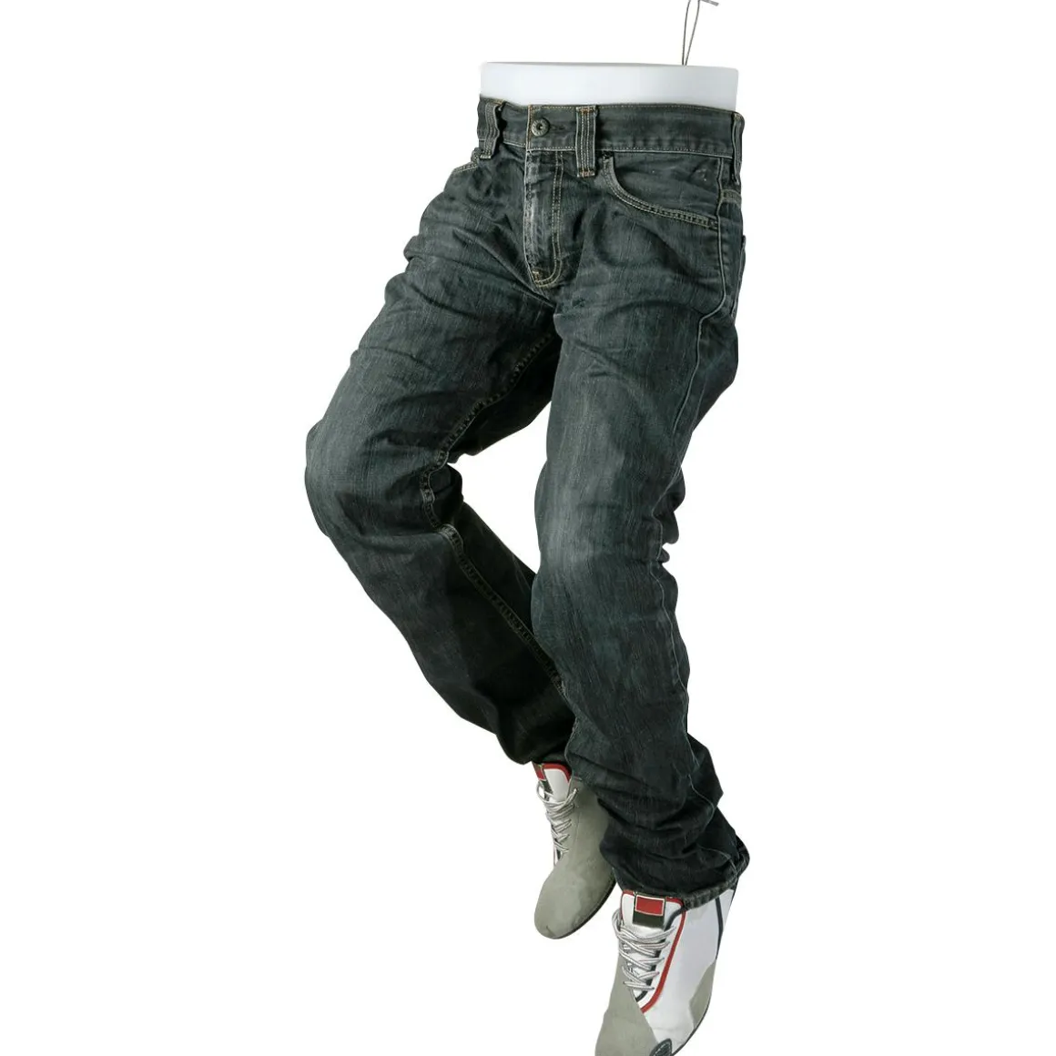 Presentador De Pantalones Masculino, 106 Cm, Color Blanco Opalino