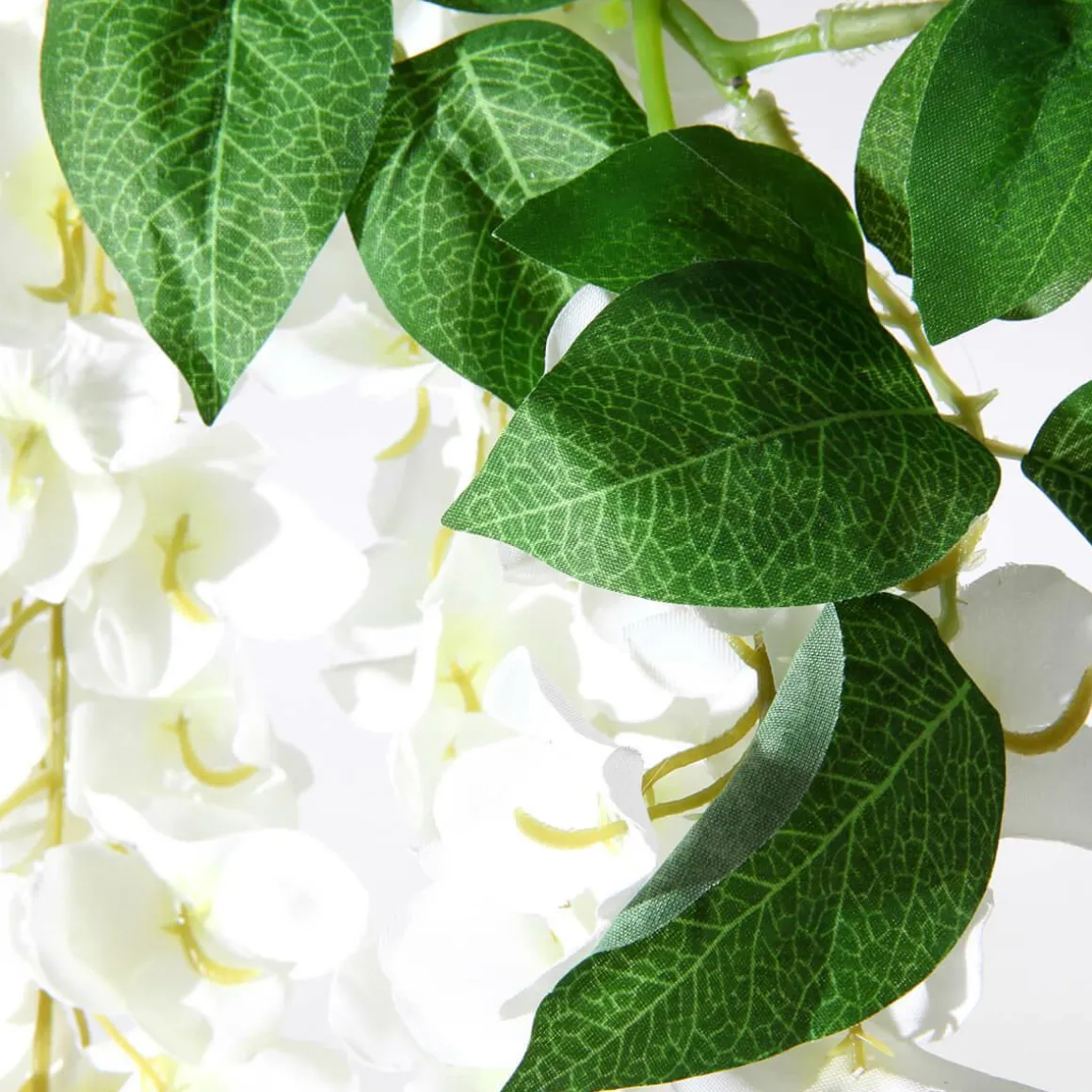 Rama Artificial De Hortensias Blanca, 170 Cm