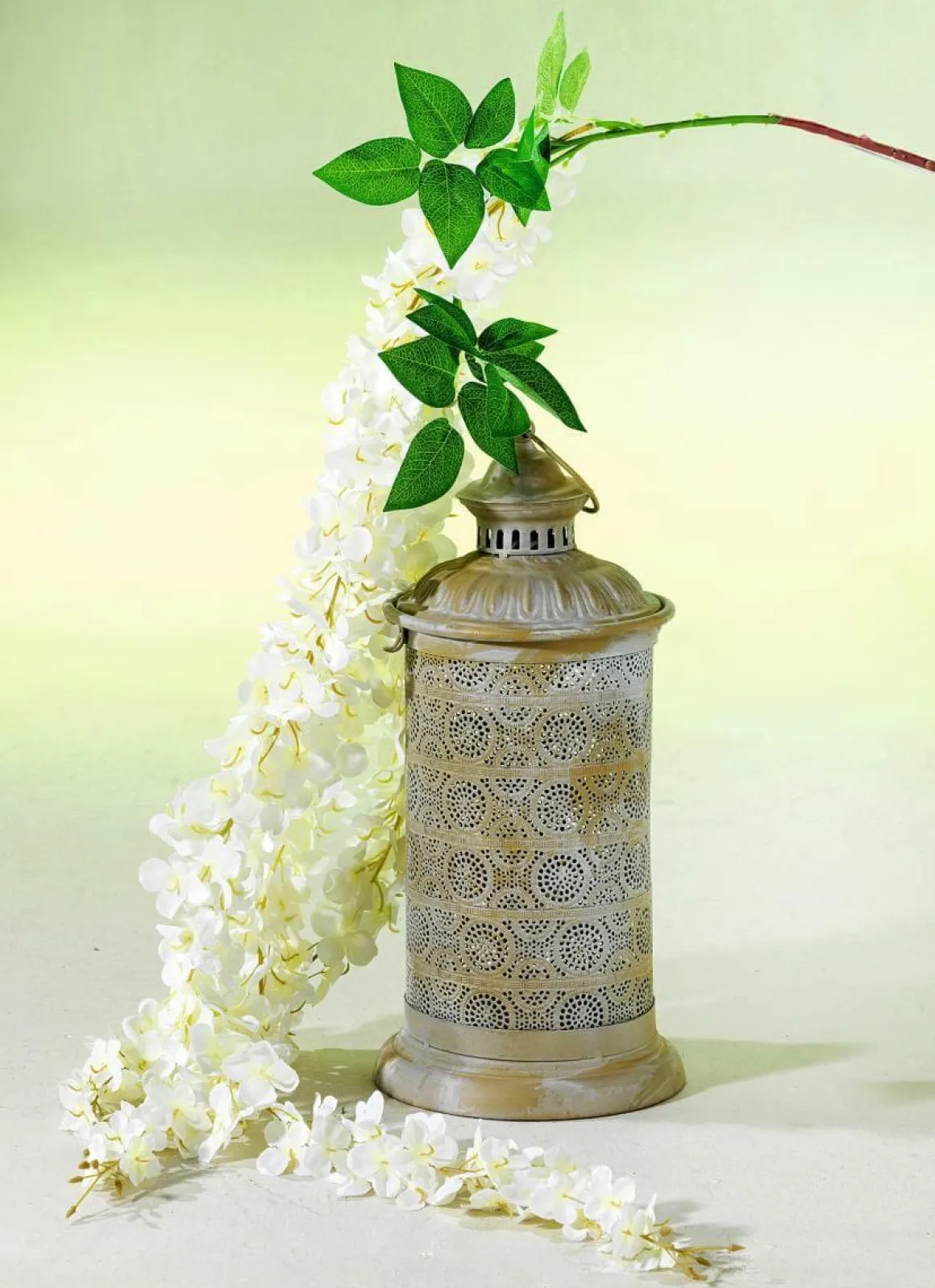 Rama Artificial De Hortensias Blanca, 170 Cm