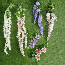 Rama Artificial Wisteria Laburnum, 140 Cm, Violeta