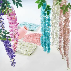 Rama Artificial Wisteria Laburnum, 140 Cm, Violeta