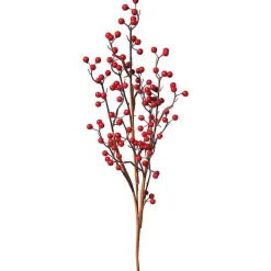Rama De Bayas Artificial Roja, 70 Cm