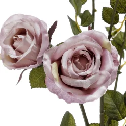 Rama De Rosa Artificial, 73 Cm, Blanco Mauve