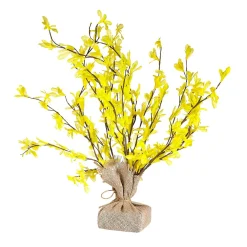 Ramitas De Forsythia Artificiales Atadas En Yute 16 Cm