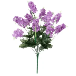 Ramo De Lilas Artificiales 12 Flores 48 Cm De Alto, 25 Cm Ø