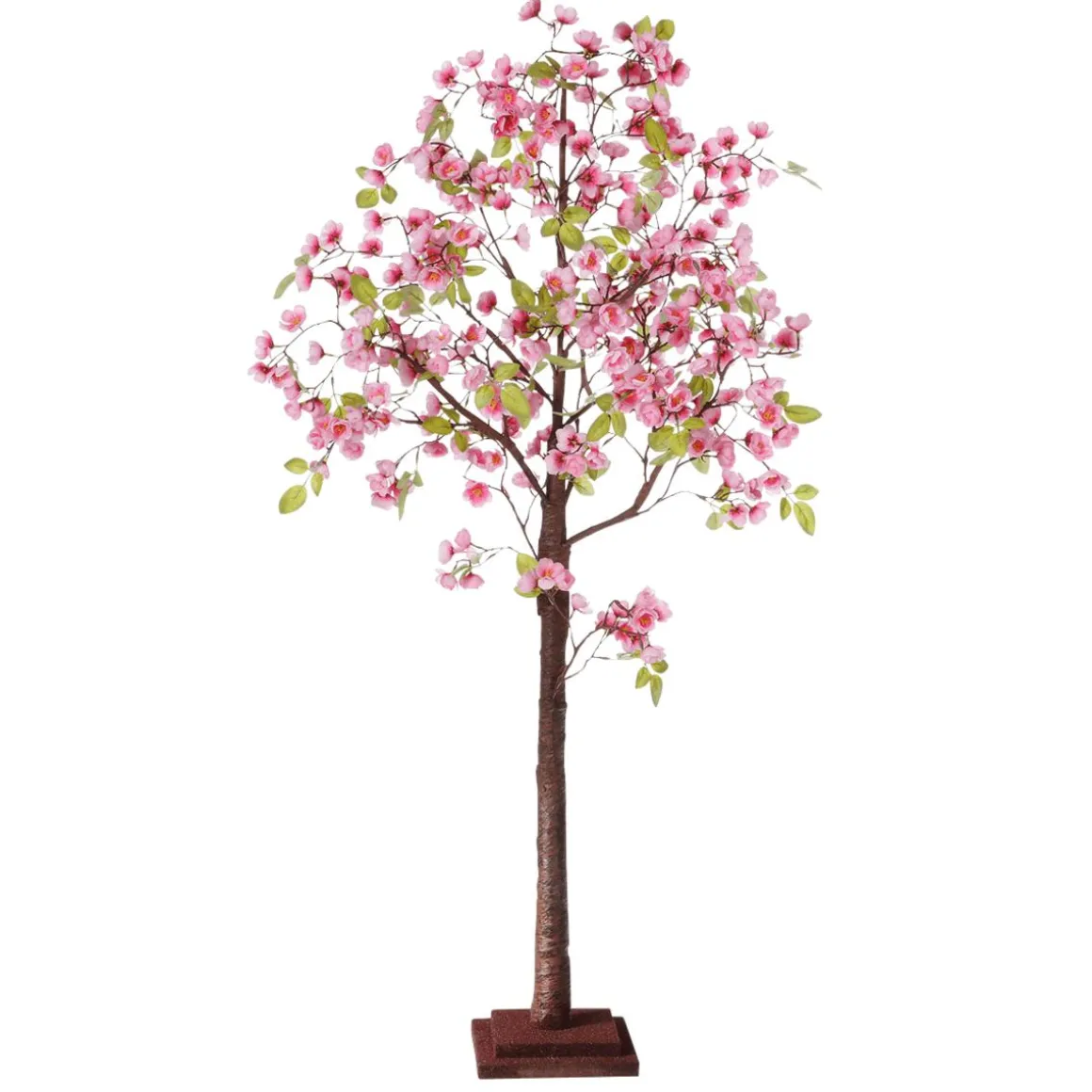 Árbol Artificial De Cerezos En Flor Rosa Con Soporte 120 Cm