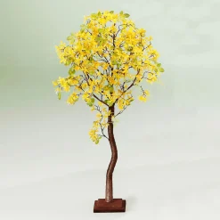 Árbol Artificial De Forsythia Con Soporte 120 Cm