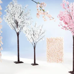 Árbol Con Flores De Cerezo Artificial Blanco, 160 Cm