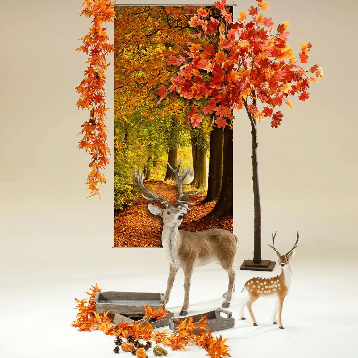 Árbol De Arce Artificial Deco 200 Cm Naranja