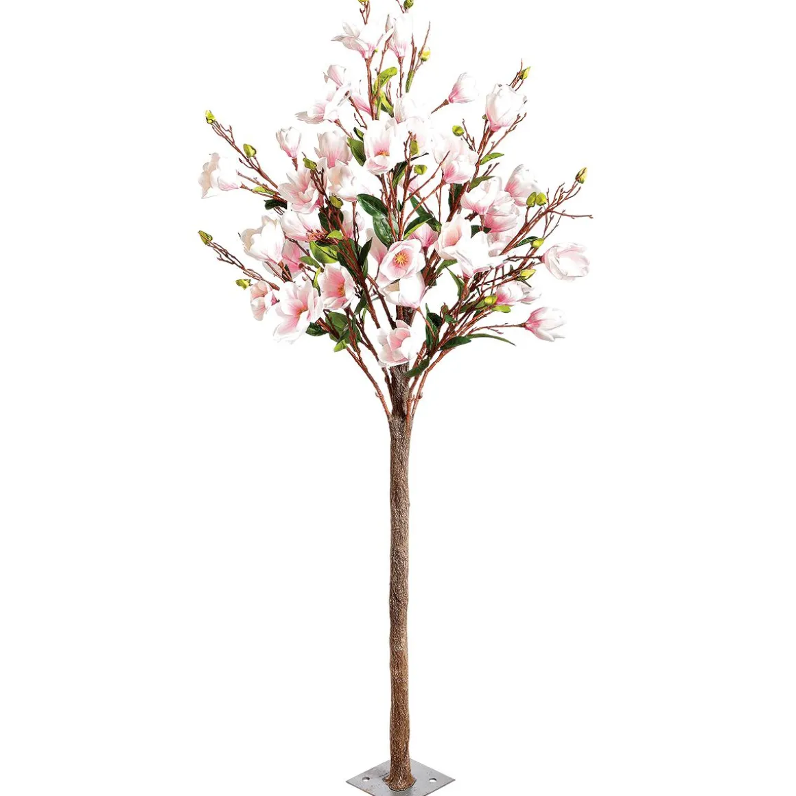 Árbol De Flores De Magnolia Artificial, 180 Cm