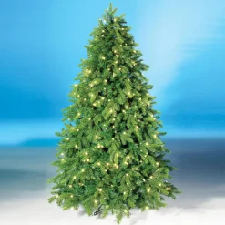 Árbol De Navidad Artificial Nordmann Abeto Con LED 180 Cm