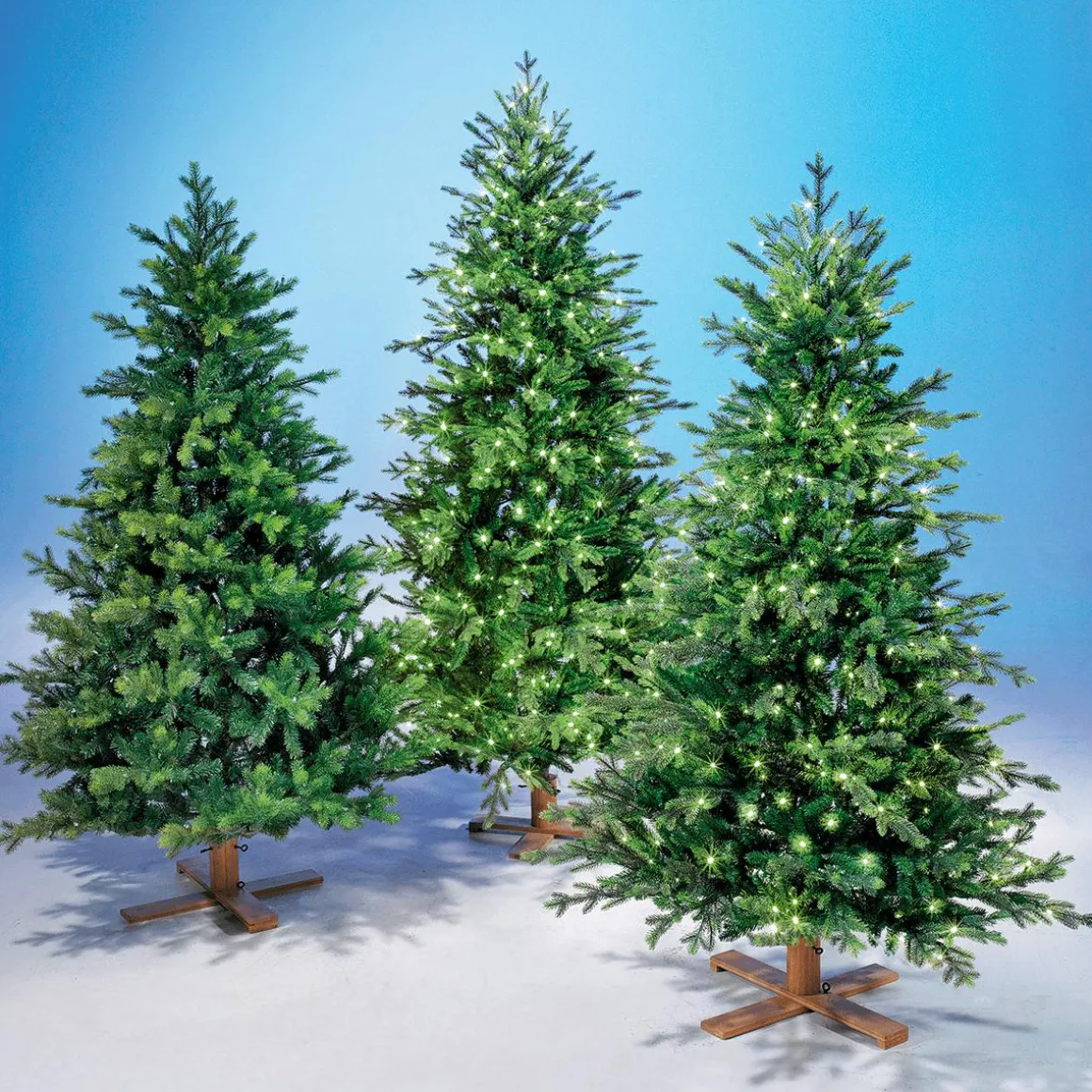 Árbol De Navidad Artificial Abeto Douglas Con LED 210 Cm