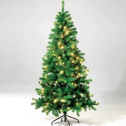 Árbol De Navidad Artificial Estrecho Con LED 180 Cm