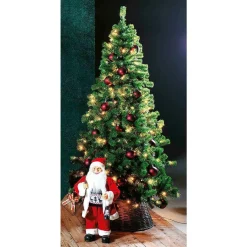 Árbol De Navidad Artificial Estrecho Con LED 210 Cm