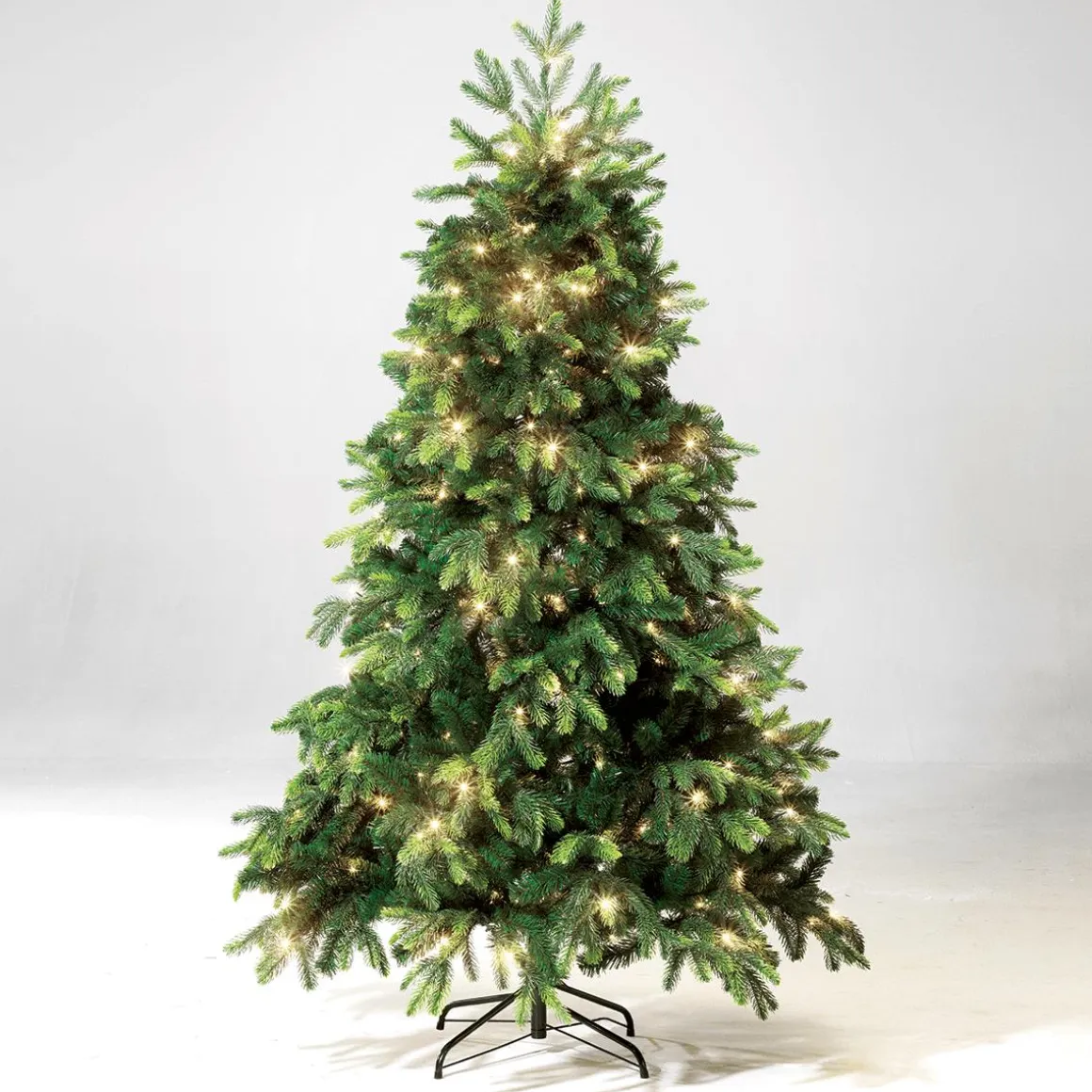 Árbol De Navidad Artificial Abeto Noble Con LED 150 Cm