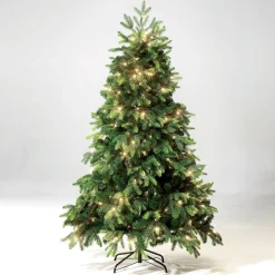 Árbol De Navidad Artificial Abeto Noble Con LED 180 Cm