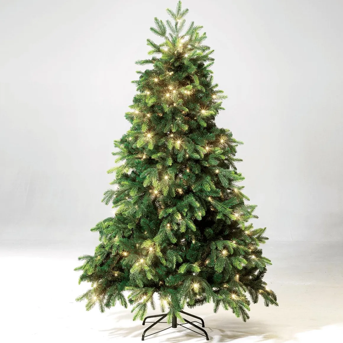 Árbol De Navidad Artificial Abeto Noble Con LED 180 Cm