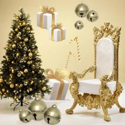 Árbol De Navidad Artificial Abeto Noble Con LED 210 Cm