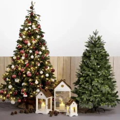 Árbol De Navidad Artificial Abeto Noble Con LED 210 Cm