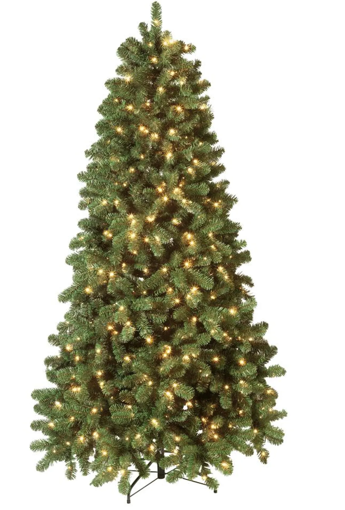 Árbol De Navidad Artificial Abeto Plateado Con LED 240 Cm