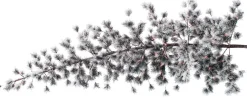 Árbol De Navidad Artificial Colgante Pino Con Agujas Escarchadas Y LED 300 Cm