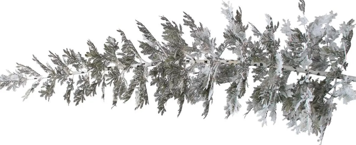 Árbol De Navidad Artificial Colgante Cedro Con Agujas Escarchadas 300 Cm