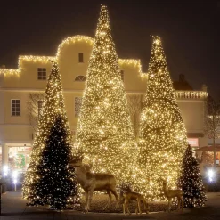Árbol Gigante Con LED Cálido, Exterior, 440 Cm
