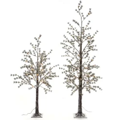 Árbol LED Blanco Cálido Marrón 210 Cm
