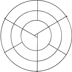 Rejilla Para El Techo Anular Negra Ø 70 Cm