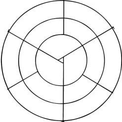 Rejilla Para El Techo Anular Negra Ø 70 Cm