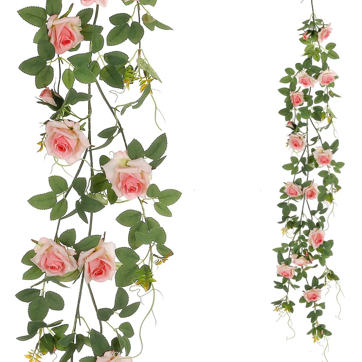 Rosal Artificial Rosa, 125 Cm Con Azada