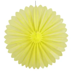 Rosetón De Papel Ignífugo 35 Cm Amarillo