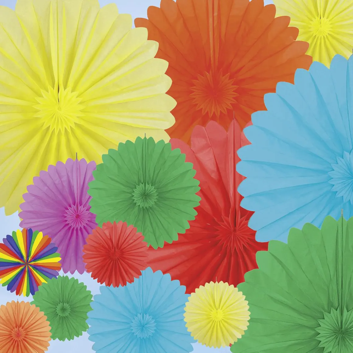 Rosetón De Papel Ignífugo Violeta 60 Cm Ø
